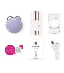 BEAR Mini Lavender | App-verbonden Microcurrent Facial Toning Apparaat met 3 Intensiteiten