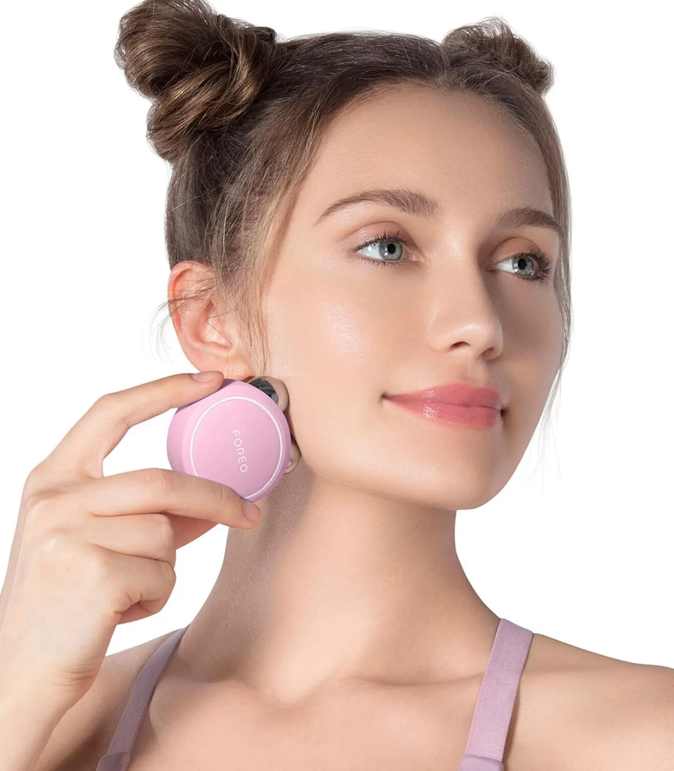 BEAR Mini Pearl Pink | App-verbonden Microcurrent Facial Toning Apparaat met 3 Intensiteiten