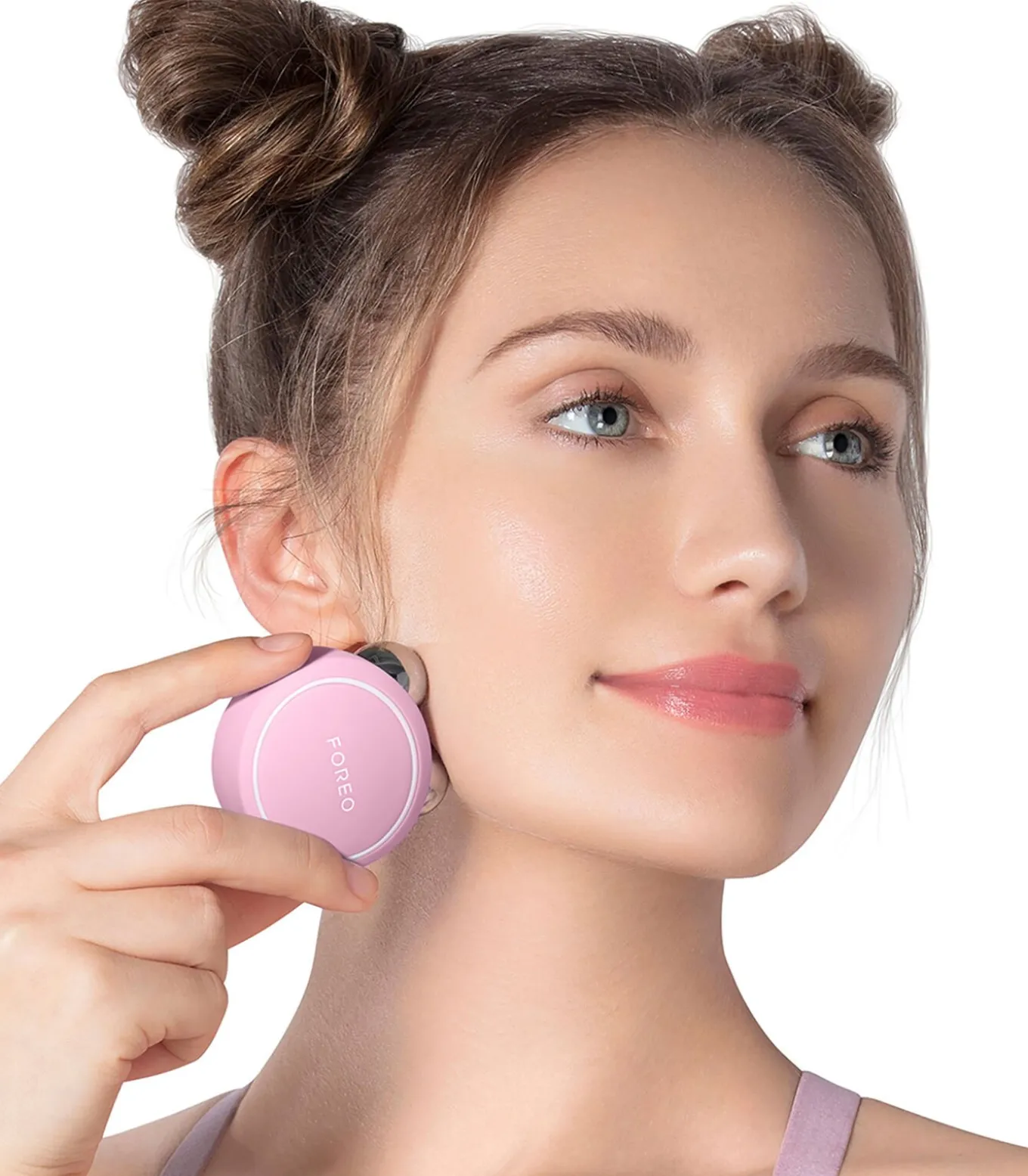 BEAR Mini Pearl Pink | App-verbonden Microcurrent Facial Toning Apparaat met 3 Intensiteiten