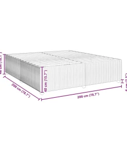 Bedframe fluweel blauw 200x200 cm