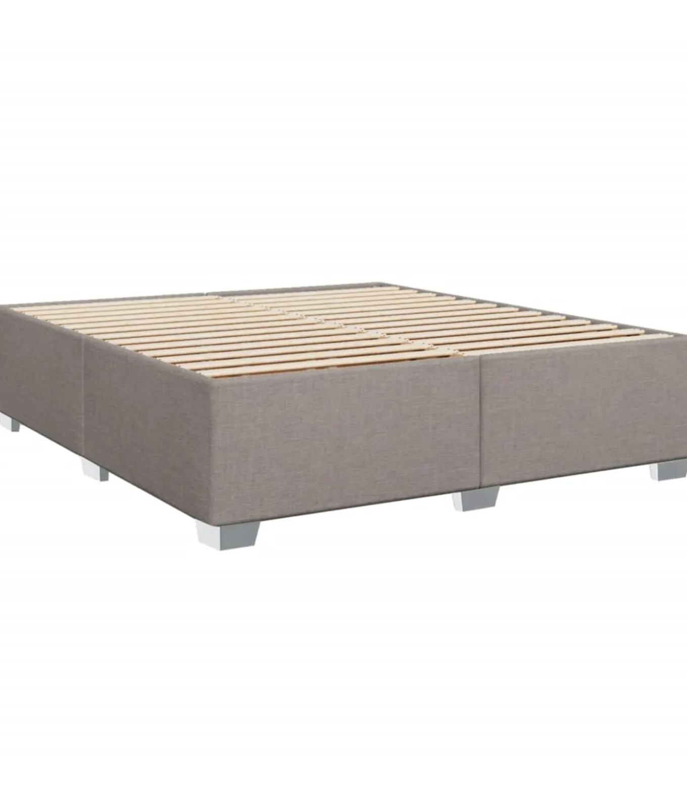 Bedframe zonder matras stof taupe 180x200 cm