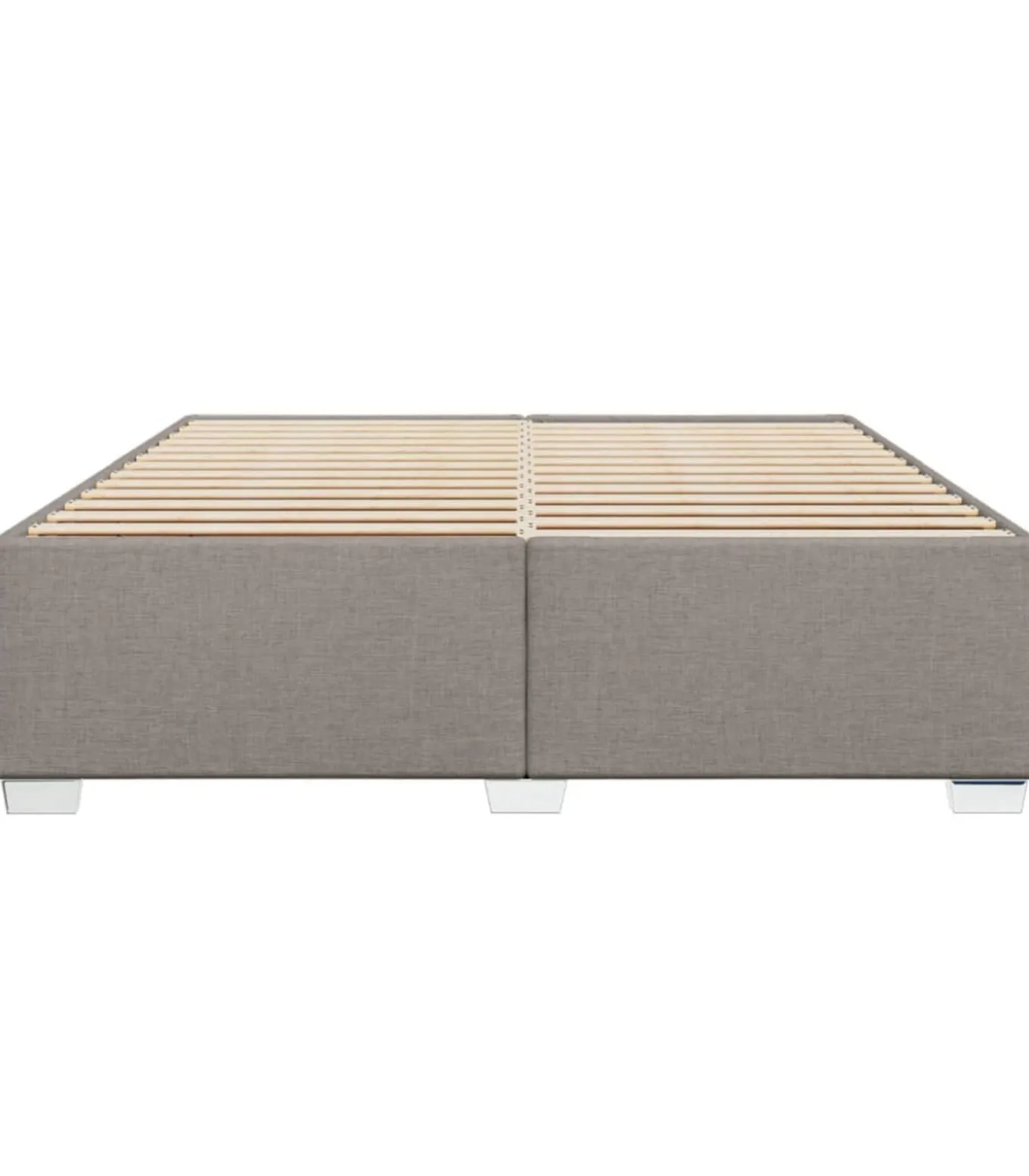 Bedframe zonder matras stof taupe 180x200 cm