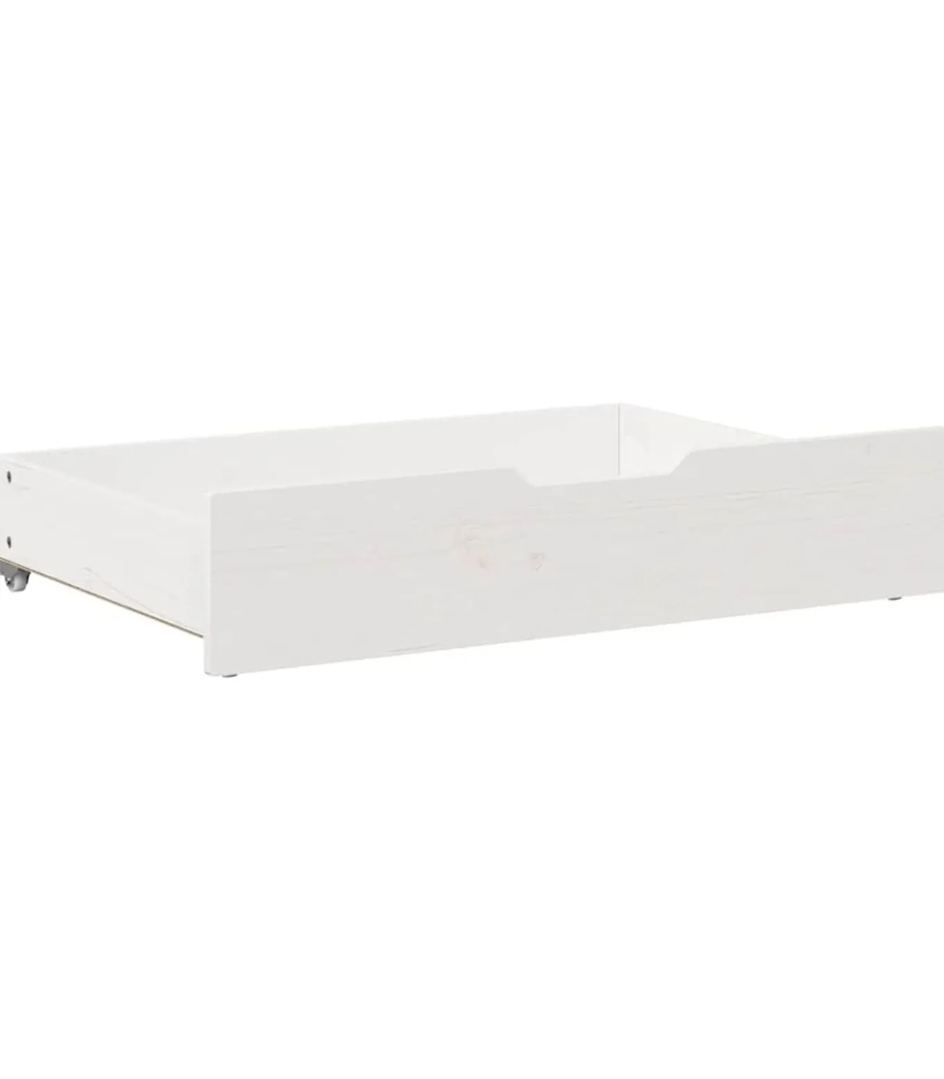 Bedlades 2 st 85x55x17 cm massief grenenhout wit