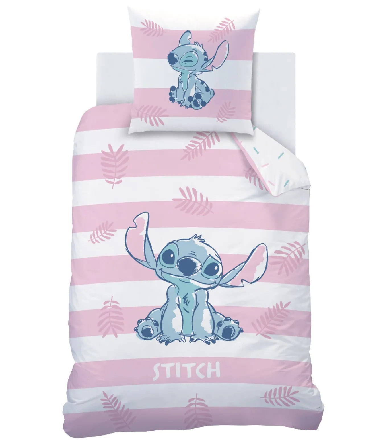 Bedrukt beddengoed 100% katoen, DISNEY HOME STITCH STRIPE
