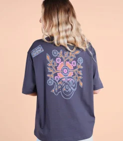 Bedrukt T-shirt op borst en rug SAFI