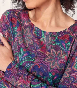 Bedrukte jurk Ecovero OKI