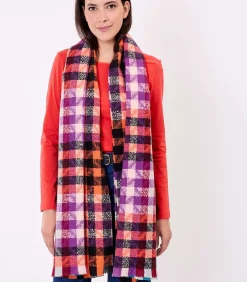 Bedrukte rechthoekige sjaal MITENA