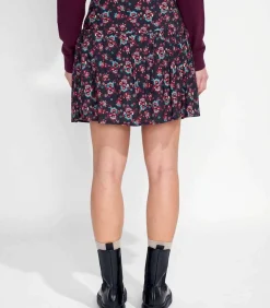 Bedrukte vloeibare korte rok PATNA