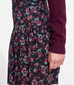 Bedrukte vloeibare korte rok PATNA