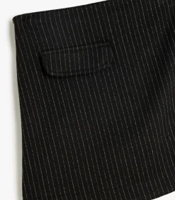 Bermudalengte (boven de knie) Hoge taille Broekenrots