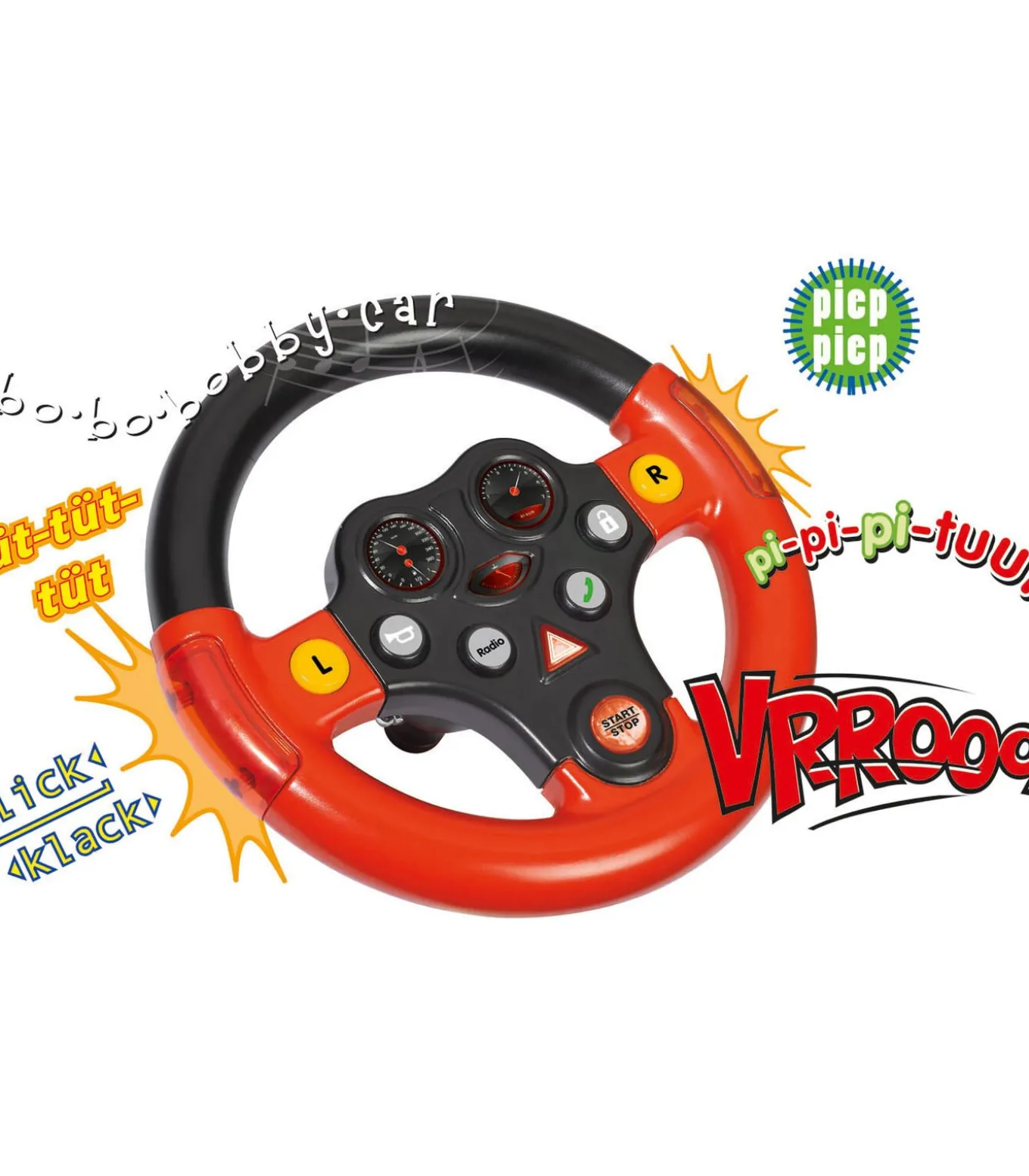 BIG speelgoed stuurwiel met geluid en licht voor Bobby Car en tractor