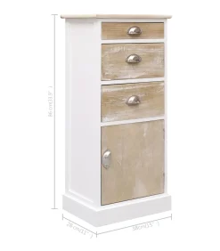 Bijzetkast 38x28x86 cm paulowniahout