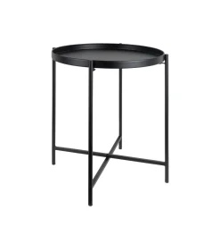 Bijzettafel Meseta - Zwart - 40x40x49cm