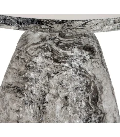 Bijzettafel Mosaic Marble - Wit - 42x42x29cm