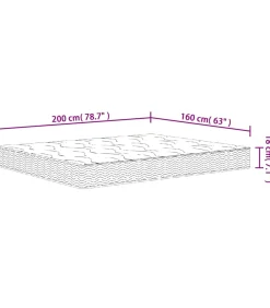 Binnenveringmatras middelhard 160x200 cm