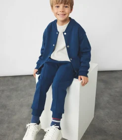 Blauw Jongens Schoolvest Lange Mouwen