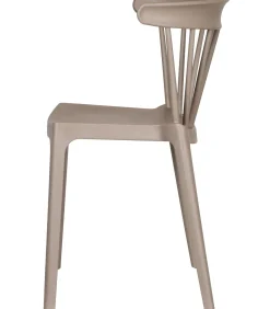 Bliss Tuinstoelen - Kunststof - Taupe - Set van 6