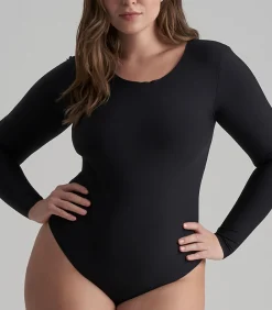 Bodysuit Lange Mouw | Zwart Xl