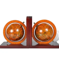 Boekensteunen 2 st globe