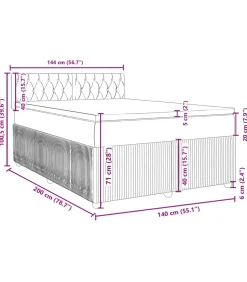 Boxspring met matras fluweel zwart 140x200 cm