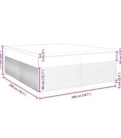 Boxspring met matras fluweel donkergrijs 200x200 cm