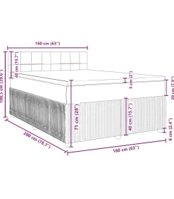 Boxspring met matras fluweel blauw 160x200 cm