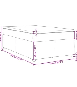 Boxspring met matras stof crèmekleurig 120x190 cm