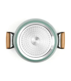 Braadpan met houten handvatten