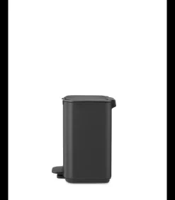 Brabantia Bo Pedaalemmer, 4 liter, stil sluitend, kunststof binnenemmer - Mineral Infinite Grey