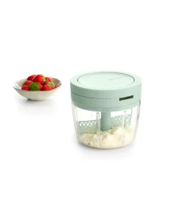 Brabantia hakmolen keukenhulp jade green - handmatige chopper 600 ml