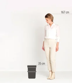 Brabantia Sort & Go afvalemmer, 12 liter - Fir Green