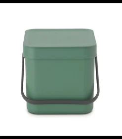 Brabantia Sort & Go afvalemmer, 6 liter - Fir Green