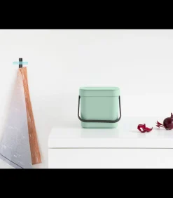 Brabantia Sort & Go afvalemmer, 6 liter - Jade Green