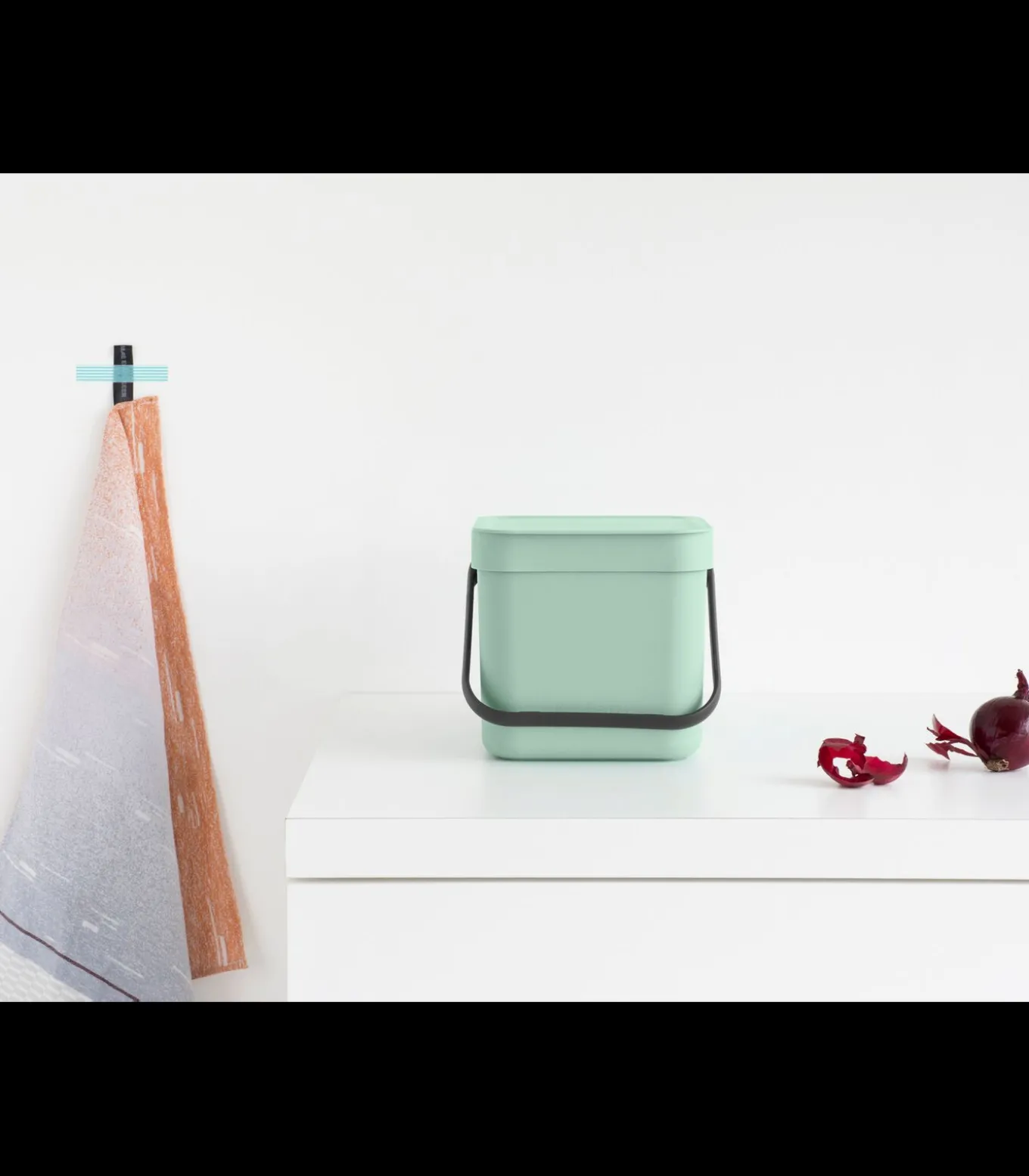 Brabantia Sort & Go afvalemmer, 6 liter - Jade Green