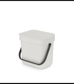 Brabantia Sort & Go afvalemmer, 3 liter - Light Grey