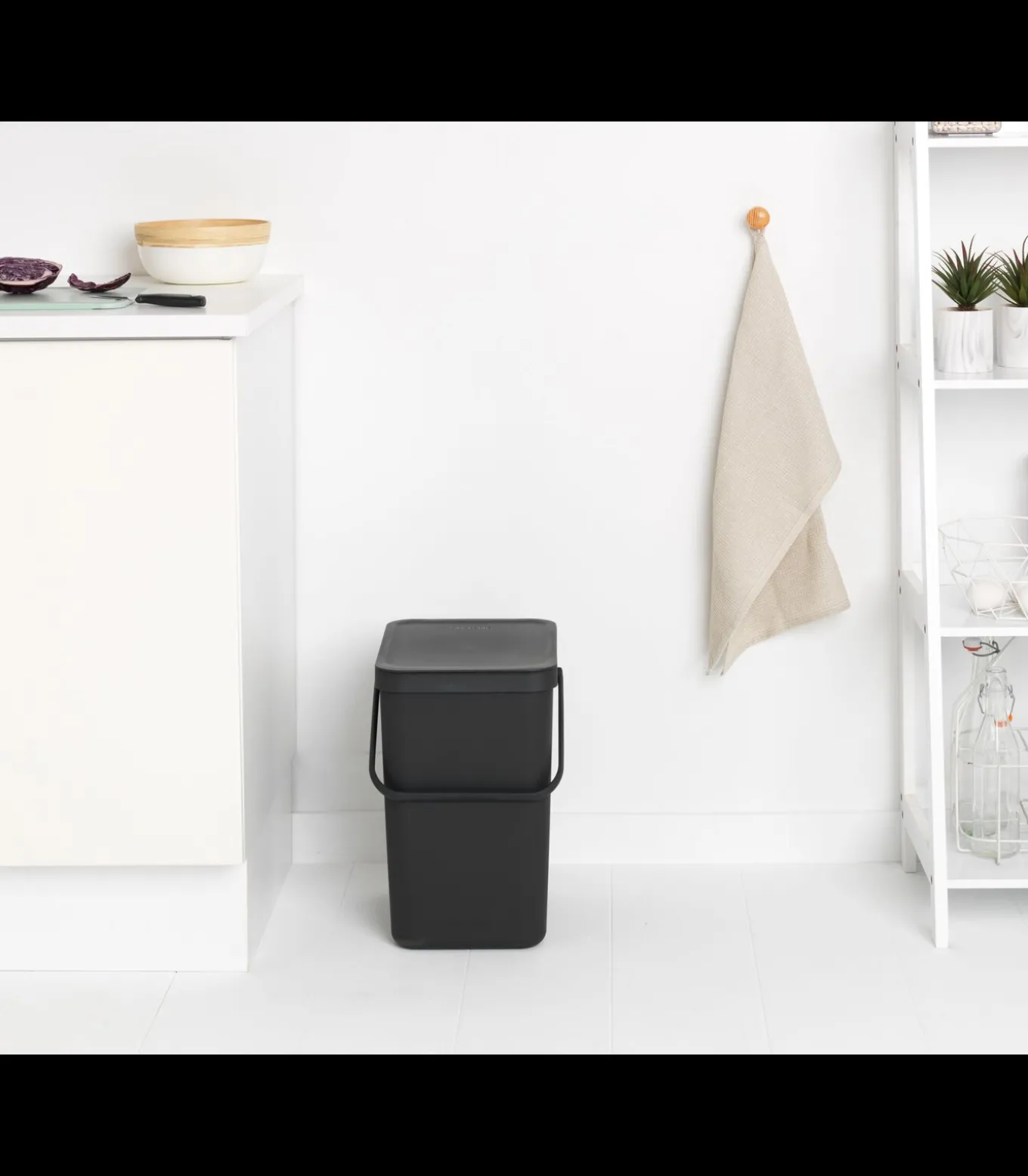 Brabantia Sort & Go afvalemmer, 25 liter - Grey