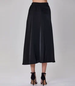 Brede riem uitlopende rok