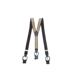 Bretel bruin stip 35 mm