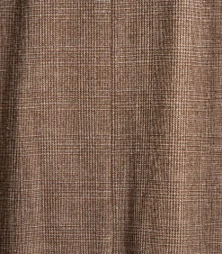 Bruin geruit jasje met riem