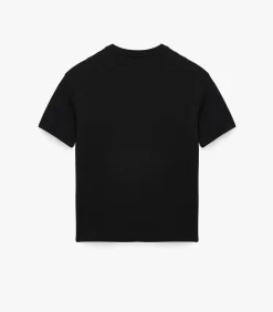 Bruin T-shirt Ronde Hals Korte Mouwen Katoen