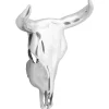 Bullschedel Zilver 34 x 13 x 53 cm Aluminium