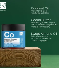 Cacao & Kokosnoot Superfood Revitaliserend Hydraterend Masker 30ml (NF) + Cacao & Kokosnoot Superfood Revitaliserend Hydraterend Masker 2 - 60ml