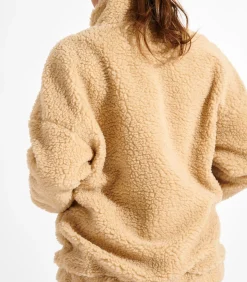 Camelkleurig bouclé fleecejack CARNIGHT SAIKO