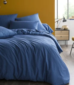 Camille Marine - Dekbedovertrek in Bamboe 200x200cm