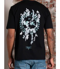 Camo erosion t-shirt - black