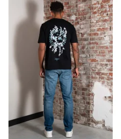 Camo erosion t-shirt - black