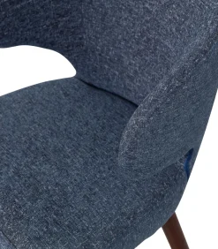 Cape Eetkamerstoelen - Stof - Blauw - Set van 6