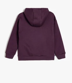 Capuchon kraag Met drukwerk Sweatshirt
