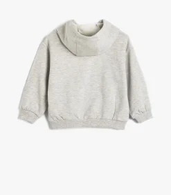 Capuchon kraag Met drukwerk Sweatshirt