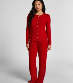 CARDIGAN LS BRUSHED JERSEY RIB